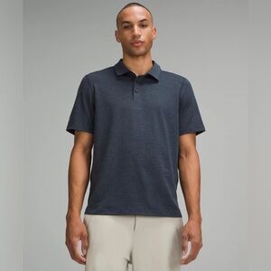 Lululemon Men’s Heathered Navy Soft Jersey Polo Shirt X-Small